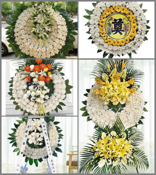广东梅州市五华县河东镇下陶村花圈速递